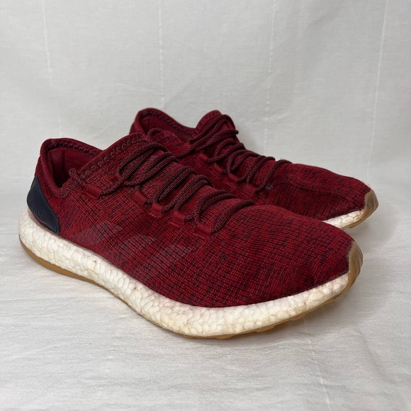 adidas Other - Adidas Pureboost burgundy red men’s shoes, men size 11